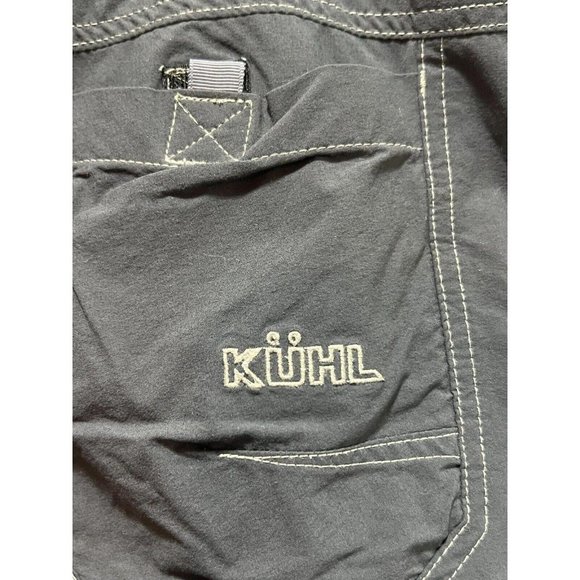 Kuhl Shorts 40 Nylon Cargo Hiking Outdoor Wicking Quick Dry Gray Mens  B42 - Picture 3 of 4
